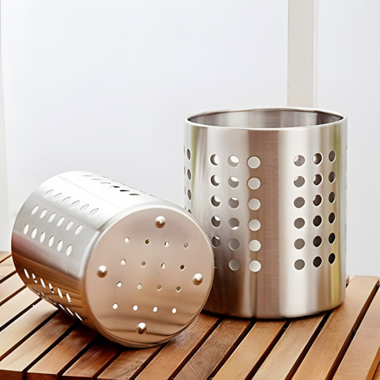 Stainless Steel Utensil Holder Medium